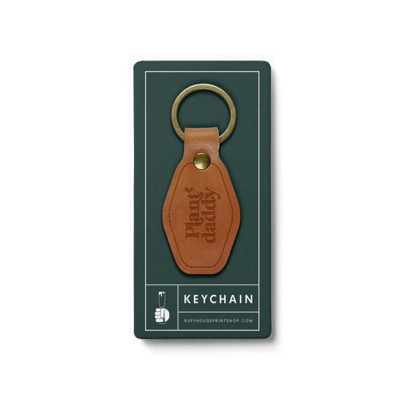 plant-daddy-leather-keychain