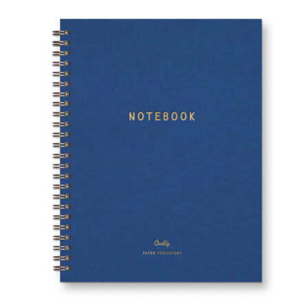 Lined Journal for note-taking with a classic design reading "notebook"