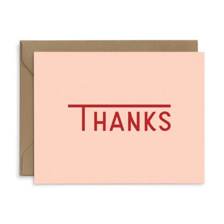 Capital T Thanks Greeting Card