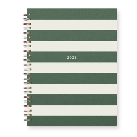 2026 Striped Dated Planner : Calendar Year