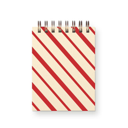Candy Cane Holiday Mini Jotter Notebook