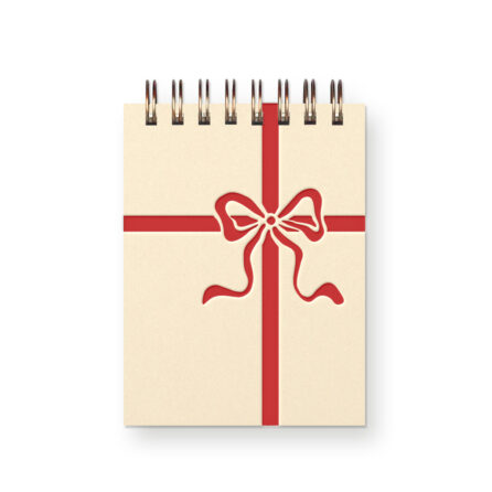Bow Holiday Mini Jotter Notebook