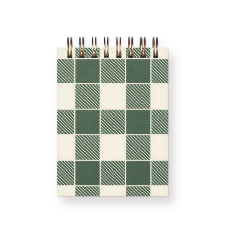 Gingham Holiday Mini Jotter Notebook