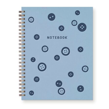 Button Pattern Journal : Lined Notebook