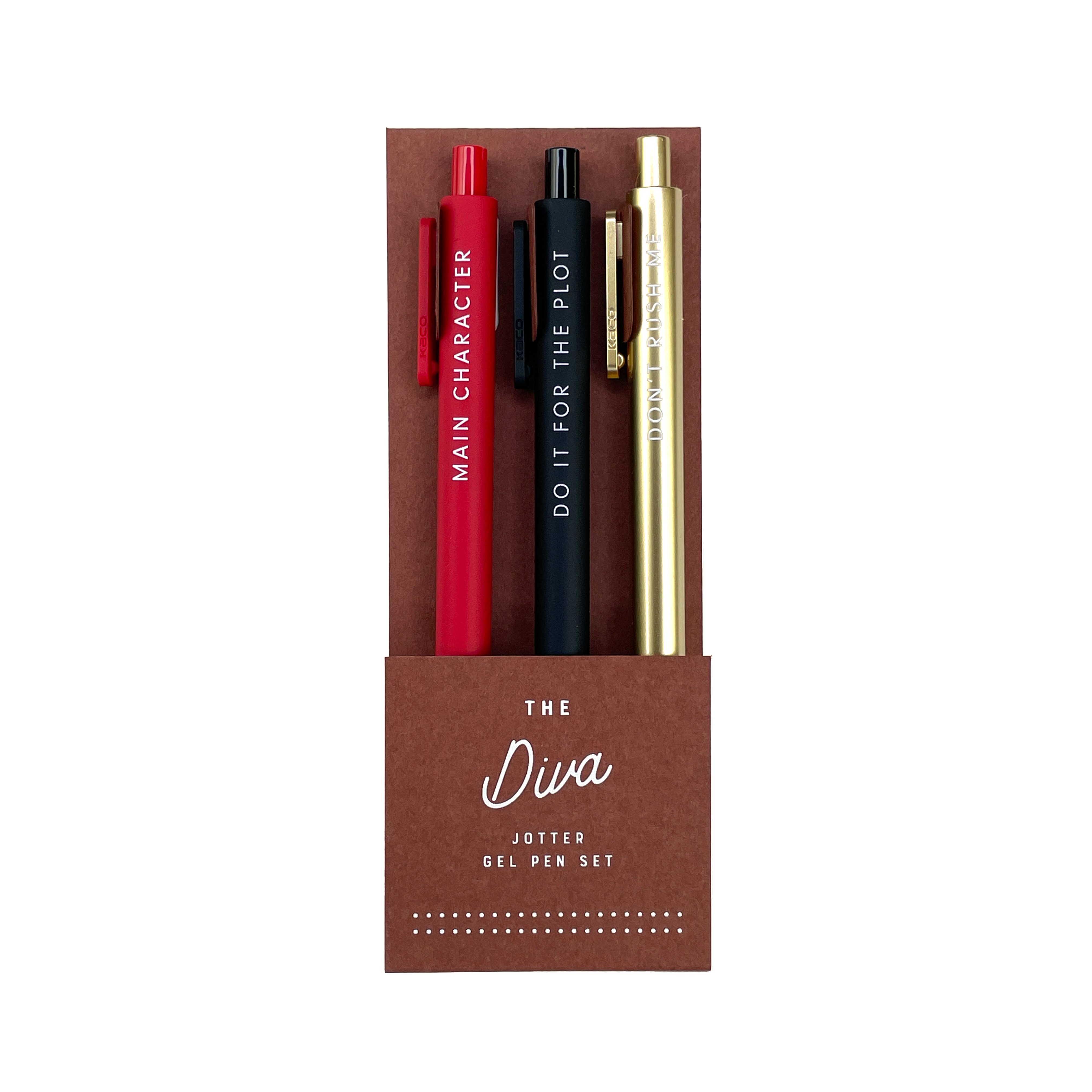 Diva Jotter Gel Pen: Set of 3