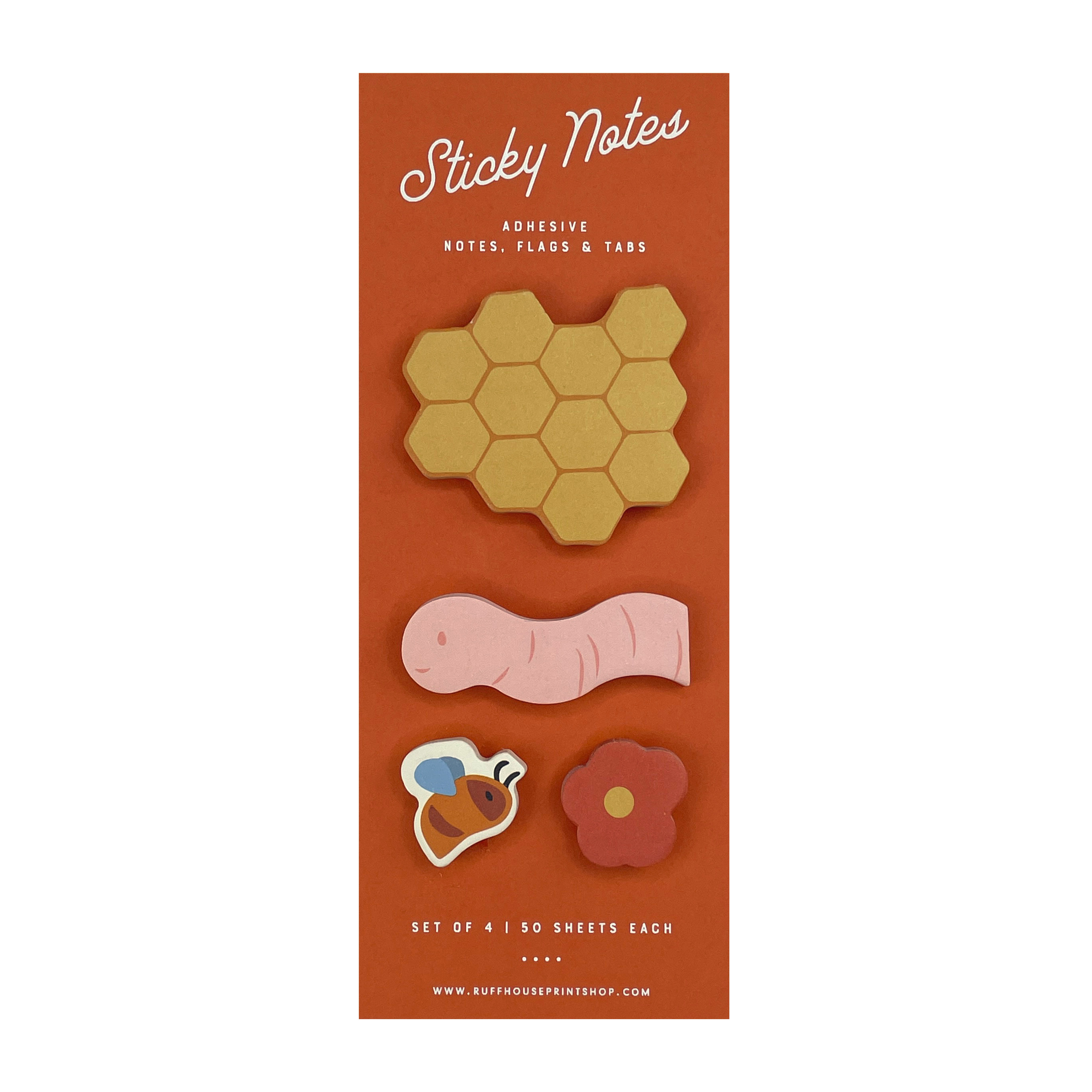 Honeycomb Sticky Note Set - Page Flags and Tabs