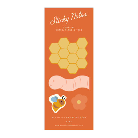 Honeycomb Sticky Note Set - Page Flags and Tabs