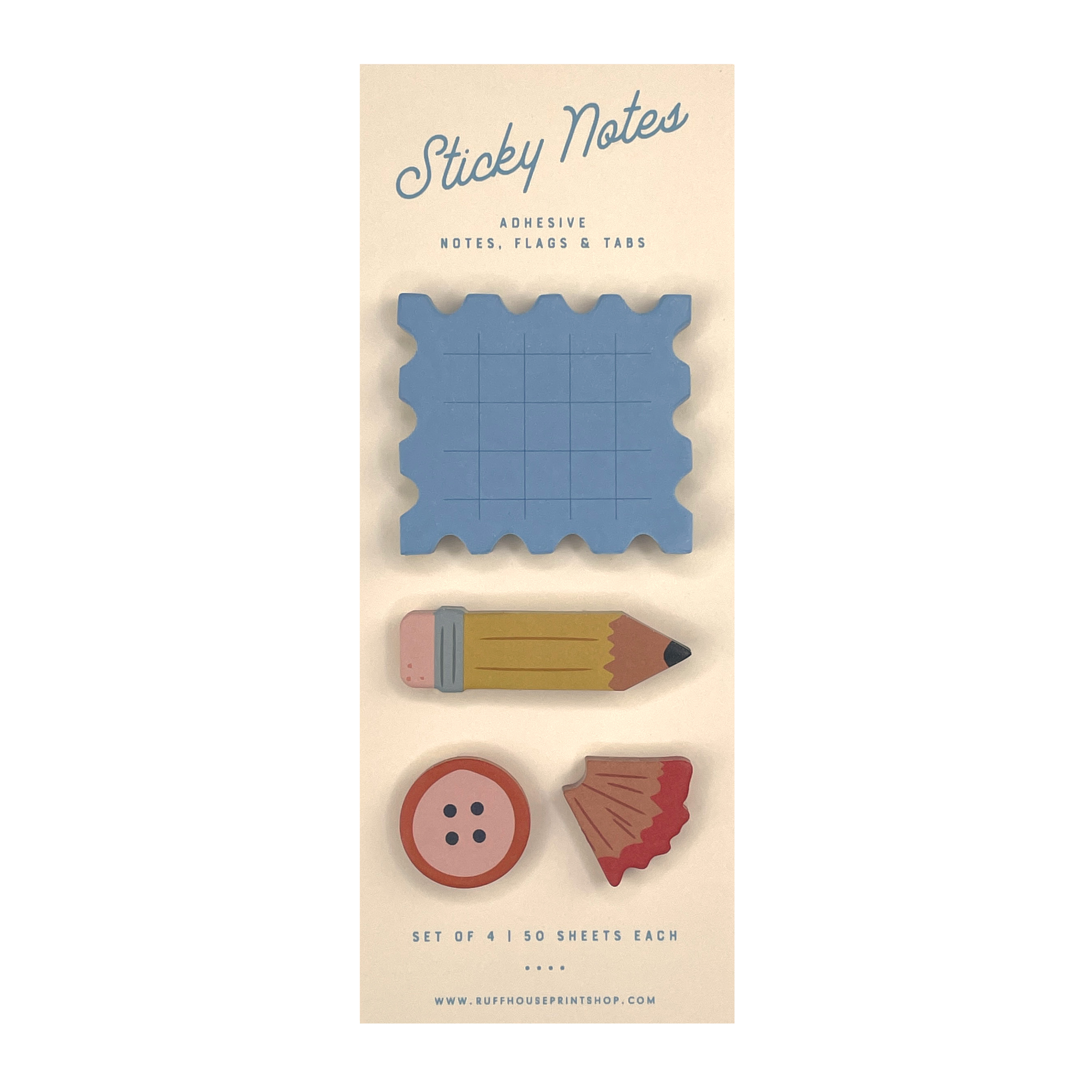 Stamp Sticky Note Set - Page Flags and Tabs