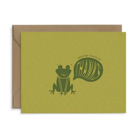 Toads of Thanks Greeting Card