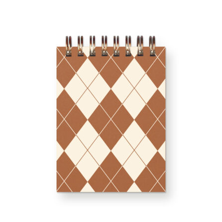 Argyle Pattern Mini Jotter