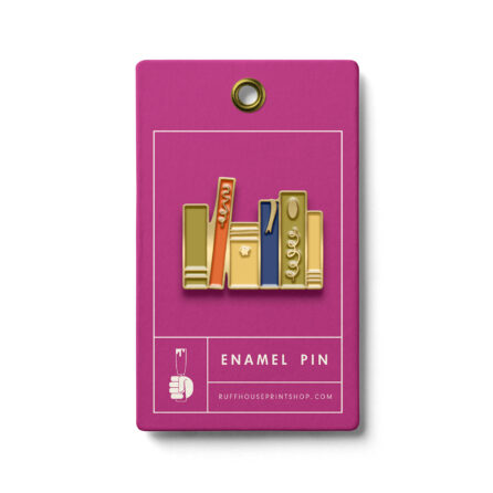 Book Shelf Enamel Pin