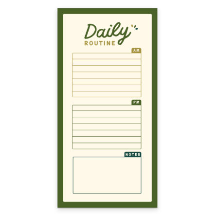 Daily Routine Notepad