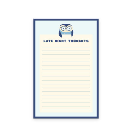 Late Night Thoughts Notepad