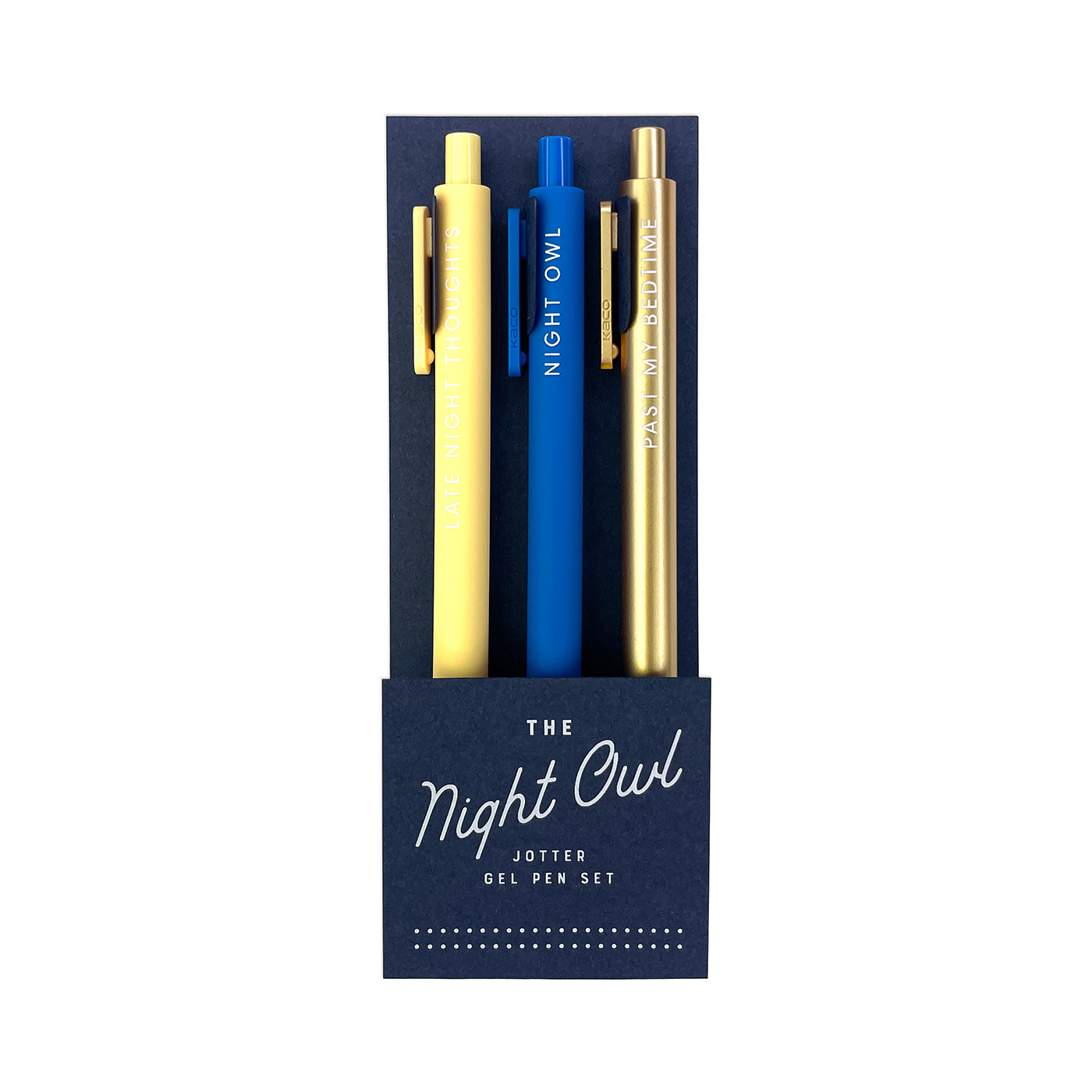 The Night Owl Jotter Gel Pen: Set of 3