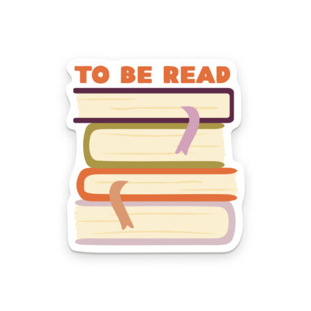 To Be Read Book Stack Sticker