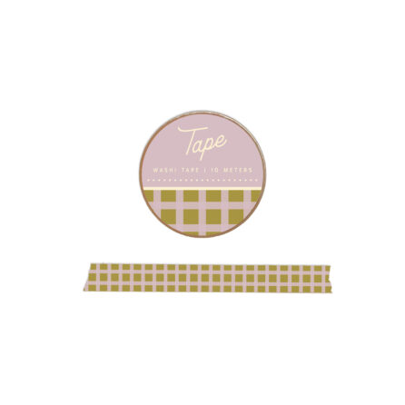 Green & Purple gingham Washi Tape