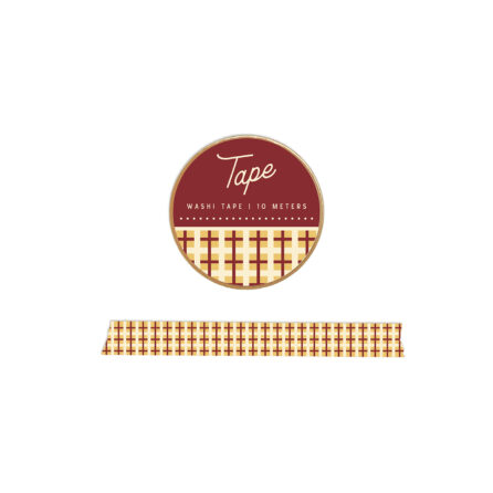 Red & Yellow Plaid Washi Tape