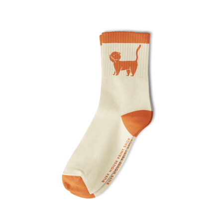Cat Unisex Ribbed Crew Socks