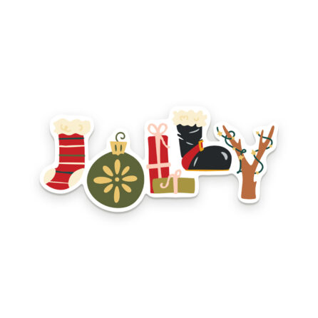Jolly Letters Christmas Sticker